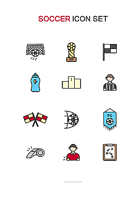 아이콘 남자 축구선수 성인 두명 축구 깃발 심판 호루라기 물병 트로피 축구골대 골인 단상 서류판 작전 작전판 주장 축구심판 성인남자만 월드싸커 2D아이콘 AI파일 스포츠 운동선수 사람 구기 사무용품 물통 상_우승 골대 전략 남자만 성인만 파일형식 벡터