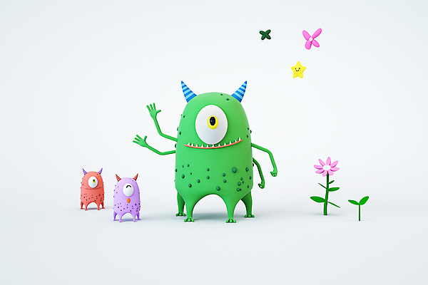 PSD 편집 편집이미지 캐릭터 디자인 꽃 잎 3D캐릭터 웃음 사람없음 3D소스 3D 새싹 흰색 디지털합성 손인사 몬스터 에듀 에듀케이션 편집소스 편집3D 식물 교육 컬러 표정 인사 파일형식