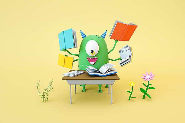 PSD 편집 편집이미지 캐릭터 디자인 교육 꽃 3D캐릭터 들기 사람없음 책 독서 노란색 3D소스 3D 책상 디지털합성 몬스터 에듀 에듀케이션 편집소스 편집3D 식물 컬러 가구 모션 파일형식