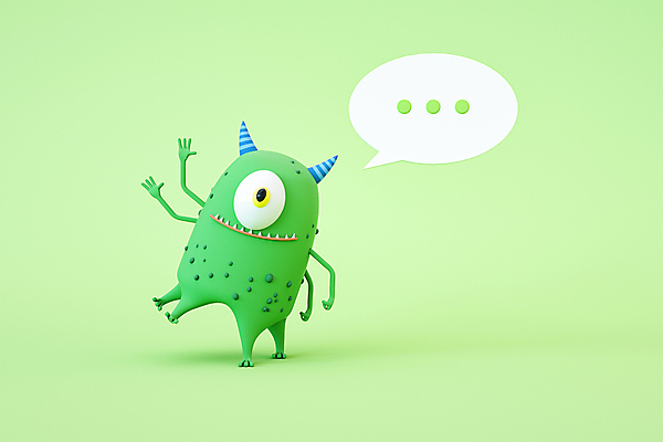 PSD 편집 편집이미지 캐릭터 디자인 말풍선 3D캐릭터 사람없음 초록색 3D소스 3D 디지털합성 손인사 안녕 몬스터 편집소스 편집3D 컬러 인사 파일형식