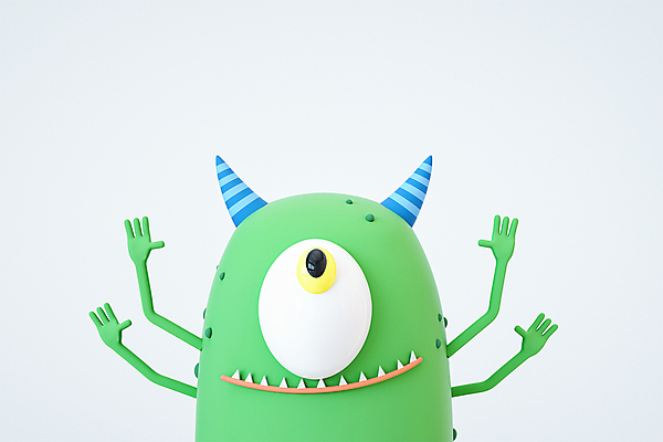 PSD 편집 편집이미지 캐릭터 디자인 3D캐릭터 사람없음 3D소스 3D 손들기 올려보기 흰색 디지털합성 몬스터 편집소스 편집3D 컬러 모션 파일형식