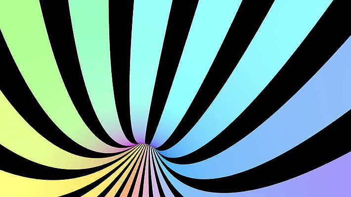 선 컬러 백그라운드 무지개 모션 추상 사람없음 그래픽 빛 컬러풀 3D 줄무늬 소용돌이 고리 터널 구부린 디스코 회전 네온 무한 방사형 환각 4K MOV 해외동영상 클립영상 자연요소 길 음악 무늬 회오리 춤 디지털합성 동영상 증상 파일형식