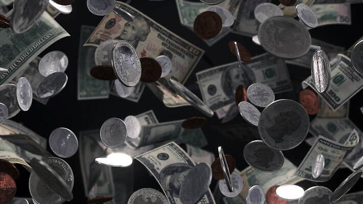 백그라운드 돈 사람없음 달러 동전 재산 떨어짐 5 애니메이션 계산서 구역 페니 니켈 4K MOV 해외동영상 클립영상 컨셉 금융 숫자 금속 원소 동영상 파일형식