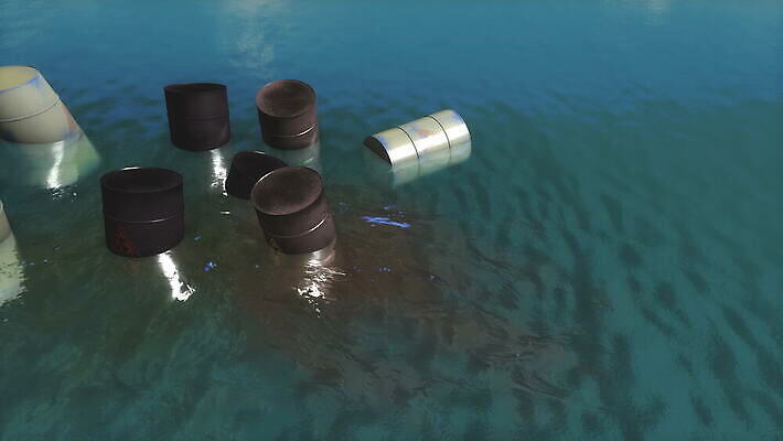 바다 자연 통 어류 사람없음 물 독약 오염 위험 생태계 탱크 낭비 살인범 4K MOV 해외동영상 클립영상 자연요소 컨셉 수중동물 동영상 파일형식