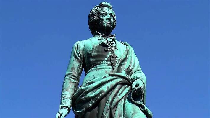 미술 사람없음 조각상 음악가 오스트리아 정사각형 천연기념물 작곡가 잘츠부르크 MP4 해외동영상 클립영상 도형 직업 유럽 음악 문화예술 조형물 동영상 파일형식