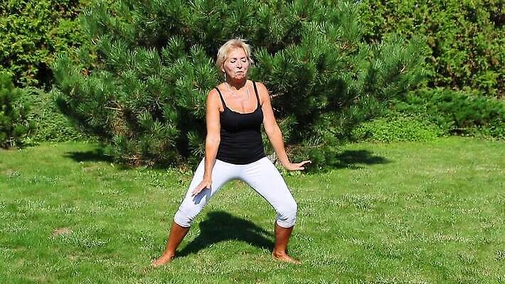 백인 라이프스타일 여자 행복 스포츠 이동 모션 건강 한명 사람 잔디 성인 야외 금발 운동 정원 강사 스트레칭 60대 은퇴 유연 에어로빅 늘이기 MOV 해외동영상 클립영상 서양인 식물 직업 1 헤어스타일 노년 감정 컨셉 생활 춤 동영상 파일형식