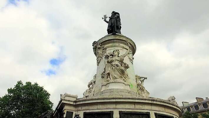 유럽 조각 여행 하늘 미술 사람 사람없음 장식 파란색 조각상 금속 검은색 꿈 자유 프랑스 흰색 도시 고독 철 심볼 비전 청동 재택근무 천연기념물 혁명 공화국 몽상가 선견지명 옛날 조각가 철강 혼자 파리(프랑스) 4K 타임랩스 MP4 해외동영상 클립영상 감정 나라 컬러 컨셉 비즈니스 재질 문화예술 촬영기법 조형물 동영상 파일형식