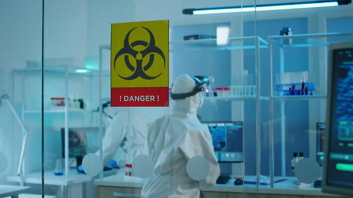 산업 안경 실험 작업복 대화 가면 서기 사람 사람없음 약 견본 건강관리 장비 의사 그룹 혈액 기술자 실험실 고급 보호 보호장비 위험 토론 과학자 분석 미생물 지역 혁명 개발 화학자 코로나바이러스 4K MOV 해외동영상 클립영상 직업 잡화 옷 과학 컨셉 의학 모션 생물 건강 관리 말하기 의료진 바이러스 동영상 학자 파일형식