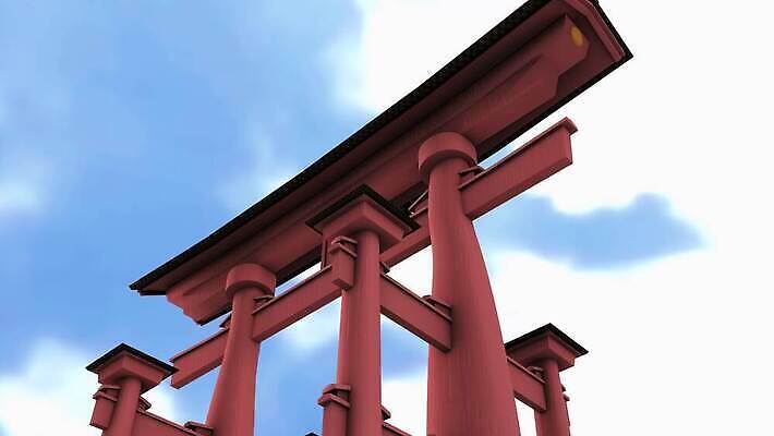 종교 문화 백그라운드 사람없음 일본 대문 애니메이션 랜드마크 옛날 4K MOV 해외동영상 클립영상 아시아 문 동영상 파일형식