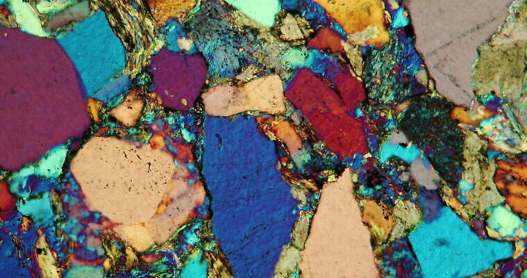 컬러 과학 현미경 사람없음 파란색 빛 컬러풀 갈색 확대 제비꽃 지역 암초 지질학 화강암 4K 현미경관찰 MOV 해외동영상 클립영상 교육 꽃 실험기구 암석 관찰 동영상 파일형식