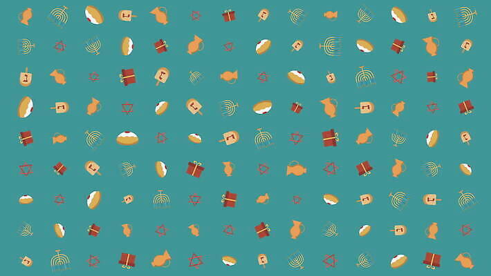 전통 디자인 행복 종교 문화 백그라운드 컨셉 패턴 휴가 선물 사람없음 장식 장난감 축제 인포그래픽 축하 고리 플랫 도넛 만화 심볼 사인 촛대 활기 애니메이션 유대인 휘장 유태교 이스라엘 4K MOV 해외동영상 클립영상 감정 무늬 디저트 동영상 서아시아 파일형식