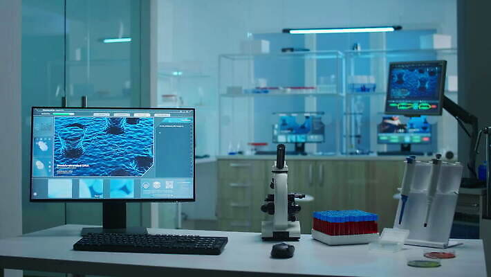 산업 과학 건강 현미경 실험 사람없음 치료 컴퓨터 약 우주 건강관리 환경 장비 도구 실험실 바이러스 생명공학 과학자 분석 생물학 미생물 지역 발견 조제 혁명 개발 백신 유전 전염병 피펫 화학물질 항생제 사스 코로나바이러스 비어있는 4K MOV 해외동영상 클립영상 직업 교육 컨셉 의학 생물 실험기구 관리 전자제품 화학 질병 만들기 동영상 학자 파일형식