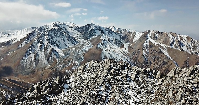 백그라운드 겨울 자연 산 사람없음 야외 정상 항공촬영 카자흐스탄 4K MP4 해외동영상 클립영상 계절 아시아 뷰포인트 생태계 동영상 파일형식