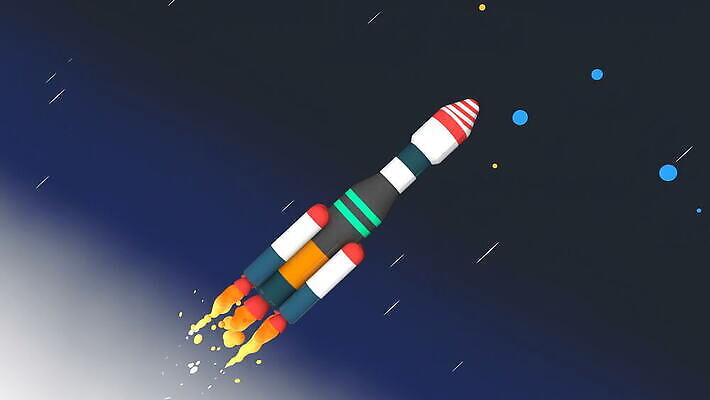 별 사람없음 3D 우주 인공위성 로켓 궤도 애니메이션 4K MOV 해외동영상 클립영상 자연요소 통신 디지털합성 동영상 파일형식