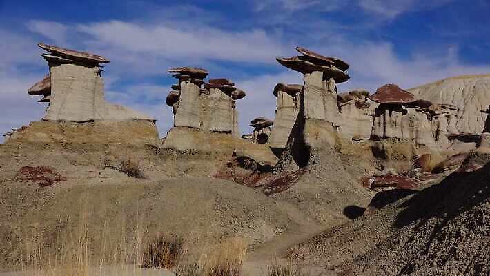 공원 자연 산 멕시코 건조 국립공원 풍경 사람없음 야외 가로 스터디 계곡 미국 사막 탐험 외계인 가을 바위 황무지 사암 뉴멕시코 전국 지질학 특별함 불모지 4K 건조기후 MP4 해외동영상 클립영상 계절 공공시설 교육 컨셉 북아메리카 학습 미확인물체 돌 생태계 동영상 파일형식