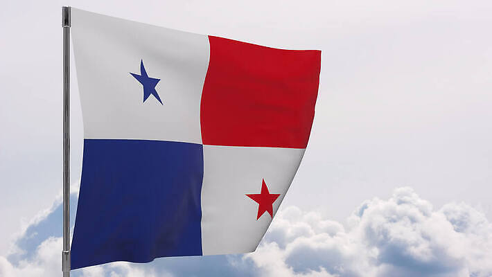 배너 물결 백그라운드 하늘 바람 사람없음 파란색 흰색 깃발 깃대 봉 애국심 전국 파나마 4K MOV 해외동영상 클립영상 자연요소 컬러 날씨 남아메리카 동영상 파일형식