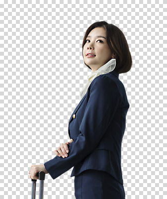 편집 편집이미지 응시 여자 유니폼 한명 누끼 상반신 20대 성인 캐리어 한국인 잡기 뒤돌아보기 승무원 PNG 성인여자한명만 편집소스 직업 1 시선 옷 모션 사람 동양인 청년 여행가방 여자한명만 성인여자만 파일형식