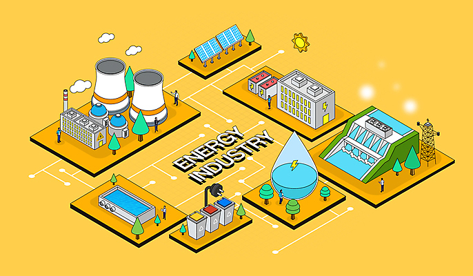 전신 여자 남자 산업 일러스트 굴뚝 서기 여러명 성인 건물 주황색 발전소 에너지 물방울 플러그 전기에너지 댐 태양에너지 집열판 송전탑 분리수거함 아이소메트릭 원자력 물탱크 바이오에너지 수력 수력발전댐 수력에너지 원자력발전소 성인만 국내일러스트 에너지의날 AI파일 건축물 공공시설 기념일 컬러 다수 모션 사람 탑 그린에너지 수거함 파일형식 벡터