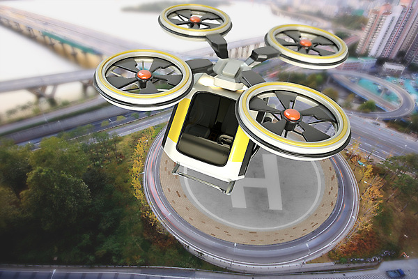 PSD 편집 편집이미지 항공교통 사람없음 3D 비행 도심 교차로 디지털합성 편집소스 플라잉카 드론택시 이미지편집 편집3D 길 교통수단 자동차 도시 택시 파일형식