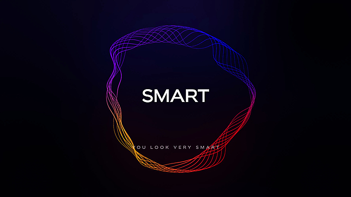 곡선 모션 타이포그라피 사람없음 스마트 웨이브 영상 동영상 모션그래픽 MP4 MOV 문자 선 컨셉 파일형식