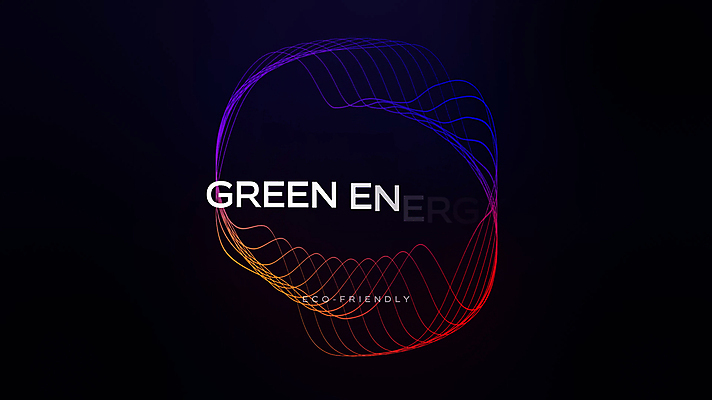 곡선 모션 타이포그라피 사람없음 그린에너지 웨이브 영상 동영상 모션그래픽 MP4 MOV 문자 선 에너지 파일형식