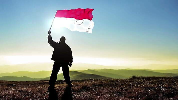 실루엣 파도 백그라운드 컨셉 산 한명 서기 사람 야외 파란색 힘 수확 깃발 잡기 고리 정상 심볼 언덕 긍정 애국심 발견 독립 모나코 승자 필승 자극 4K MP4 해외동영상 클립영상 1 유럽 바다 컬러 농업 모션 촬영기법 우승 동영상 파일형식