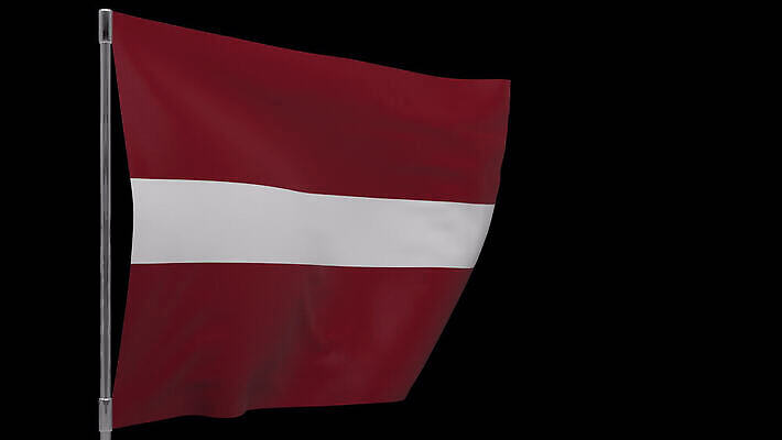 배너 물결 사람없음 깃발 깃대 봉 애국심 라트비아 전국 4K MOV 해외동영상 클립영상 북유럽 동영상 파일형식