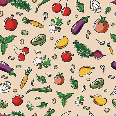 EPS 해외이미지 열매 음식 백그라운드 잎 패턴 농업 다이어트 토마토 채소 과일 일러스트 재료 가지 콩 마늘 씨앗 사람없음 세트 컬러풀 버섯 당근 패턴백그라운드 달콤 사과 망고 비타민 아보카도 채식주의자 맛있는 해외202004 해외일러스트 식물 산업 컬러 무늬 곡류 뿌리채소 건강 맛 열대과일 채식 영양소 파일형식 벡터