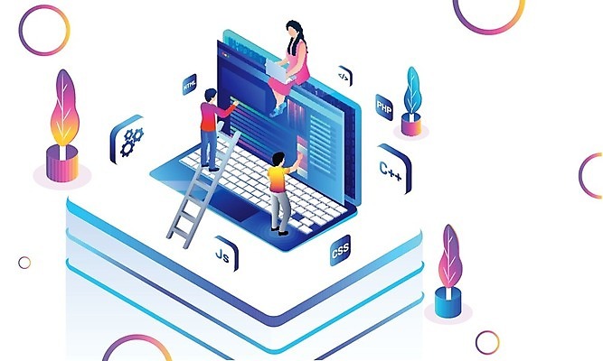 EPS 해외이미지 무료이미지 디자인 컨셉 인터넷 일러스트 회사 비즈니스 사람 노트북 3D 자료 웹 네트워크 분석 동료 온라인 코딩 해외202004 해외일러스트 관계 전자제품 디지털합성 컴퓨터교육 파일형식 벡터 무료콘텐츠 교육