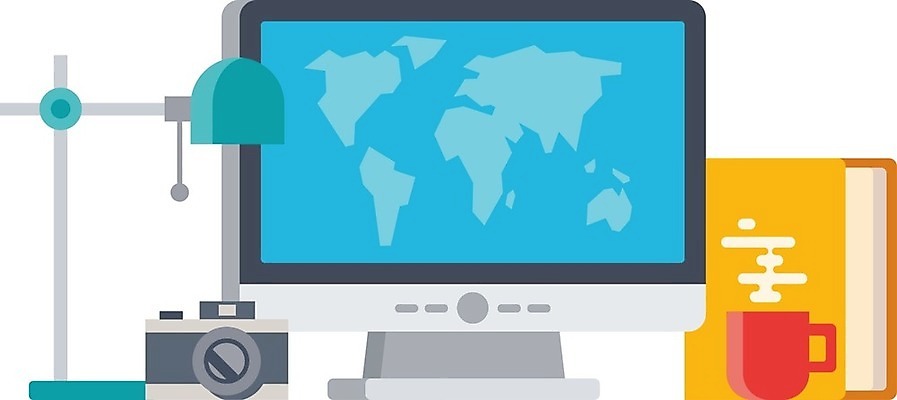 EPS 해외이미지 디자인 컨셉 지도 인터넷 일러스트 통신 탁자 추상 사람없음 책 컵 컴퓨터 세계 글로벌 카메라 모니터 웹 머그컵 흰색 램프 네트워크 그룹 플랫 오브젝트 온라인 해외202004 해외일러스트 식기 컬러 가구 무늬 조명 전자제품 파일형식 벡터