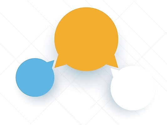 EPS 해외이미지 디자인 백그라운드 말풍선 일러스트 사람없음 파란색 주황색 인포그래픽 흰색 원형 구성 엘리먼트 해외202004 해외일러스트 도형 컬러 파일형식 벡터