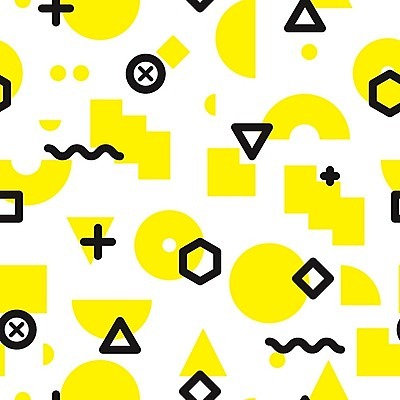 EPS 해외이미지 모양 디자인 선 백그라운드 패턴 일러스트 추상 사람없음 그래픽 노란색 검은색 패턴백그라운드 원형 플랫 팝아트 기하학 스타일 멤피스디자인 해외202004 해외일러스트 도형 컬러 무늬 그림 파일형식 벡터