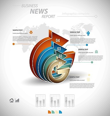 EPS 해외이미지 템플릿 디자인 백그라운드 일러스트 비즈니스 통신 통계 사람없음 그래픽 컬러풀 자료 인포그래픽 정보 네트워크 분석 보고서 레이아웃 문서 단계 엘리먼트 인터페이스 인터랙티브 해외202004 해외일러스트 컬러 컨셉 파일형식 벡터