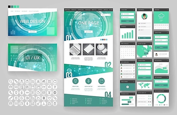 EPS 해외이미지 템플릿 디자인 지구 세계지도 지도 인터넷 일러스트 비즈니스 통신 모바일 사람없음 그래픽 초록색 세트 세계 지구본 웹 인포그래픽 플랫 메뉴 레이아웃 보케 페이지 UI 인터페이스 해외202004 해외일러스트 컬러 파일형식 벡터