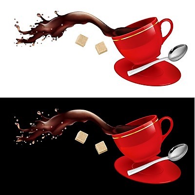 EPS 해외이미지 식기 커피 음료 음식 일러스트 미술 사람없음 컵 빨간색 노란색 숟가락 검은색 머그컵 흰색 붓기 클래식 설탕 가득함 컵받침 오브젝트 그림 에스프레소 카페인 해외202004 해외일러스트 컬러 컨셉 모션 문화예술 수저 받침대 파일형식 벡터