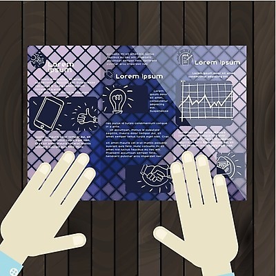 EPS 해외이미지 템플릿 손 디자인 포스터 리플렛 백그라운드 컨셉 일러스트 비즈니스 모바일 아이디어 팜플렛 사람없음 신체부위 파란색 자료 공백 인포그래픽 정보 이메일 플랫 레이아웃 심플 페이지 네비게이션 설정 UI 인터페이스 해외202004 해외일러스트 컬러 사람 파일형식 벡터