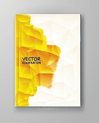 EPS 해외이미지 템플릿 디자인 배너 포스터 종이 벽 백그라운드 일러스트 벽지 수채화 미술 사람없음 그래픽 장식 노란색 페인트 얼룩 그림 캔버스 페이지 엘리먼트 해외202004 해외일러스트 컬러 문화예술 파일형식 벡터