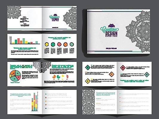 EPS 해외이미지 템플릿 산업 포스터 리플렛 꽃무늬 일러스트 회사 비즈니스 팜플렛 사람없음 인포그래픽 정보 페이지 뉴스레터 12 마케팅 목록 해외202004 해외일러스트 꽃 무늬 숫자 파일형식 벡터