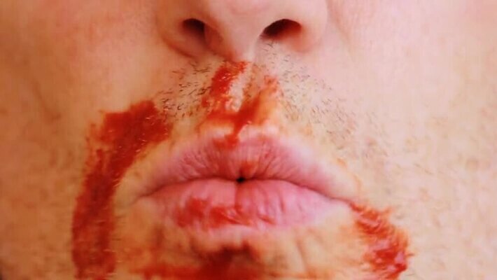 토마토 사람없음 빨간색 식사 입 혀 배고픔 입술 스터핑 MP4 해외동영상 클립영상 컬러 채소 신체부위 동영상 파일형식