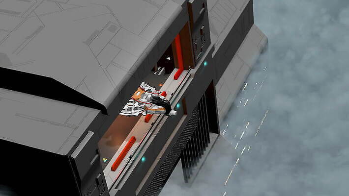 과학 하늘 출입구 사람없음 건물 우주 시원함 우주선 속도 애니메이션 이륙 격납고 4K MOV 해외동영상 클립영상 건축물 동영상 파일형식