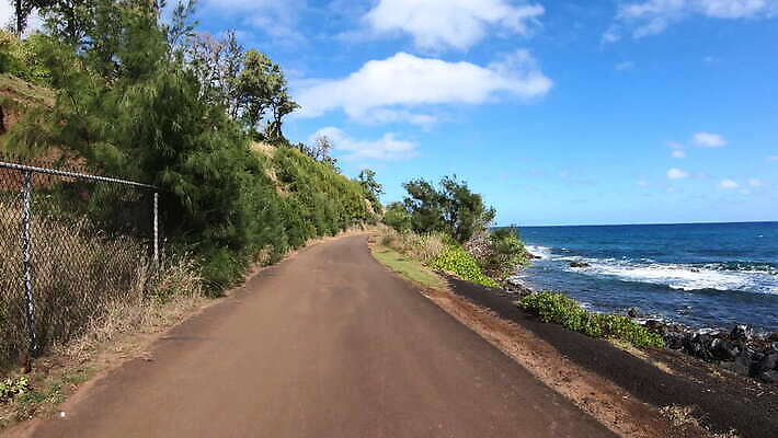 도로 길 바다 여행 사람없음 하와이 4K 타임랩스 MOV 해외동영상 클립영상 교통시설 촬영기법 미국 동영상 파일형식