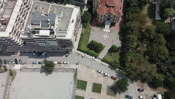 외관 유럽 여행 건축양식 휴가 파노라마 사람없음 야외 맑음 도시 분위기 도심 지중해 그리스 타운 그리스인 마케도니아 발칸반도 4K MOV 해외동영상 클립영상 서양인 건축 나라 바다 컨셉 날씨 촬영기법 동영상 파일형식 남유럽