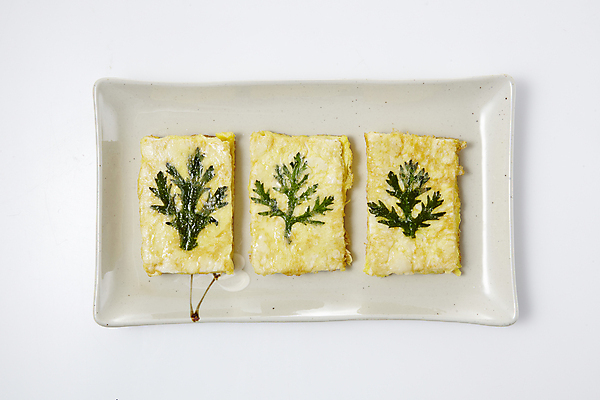 포토 JPG 사람없음 흰배경 두부 쑥갓 두부전 국내포토 백그라운드 채소 흰색 전 파일형식