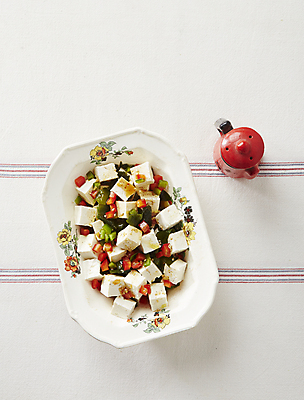 포토 JPG 실내 사람없음 하이앵글 샐러드 흰배경 두부 시럽컵 국내포토 음식 뷰포인트 백그라운드 내부 흰색 파일형식