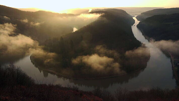 실루엣 곡선 자연 사람없음 야외 강 안개 4K MOV 해외동영상 클립영상 선 날씨 촬영기법 생태계 동영상 파일형식