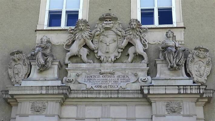 전통 유럽 건축양식 미술 사람없음 궁전 오스트리아 박물관 바로크 잘츠부르크 MP4 해외동영상 클립영상 건축 나라 고건축 문화예술 동영상 파일형식