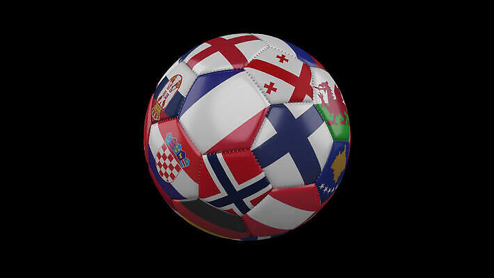 유럽 스포츠 백그라운드 축구공 공 성공 표면 잉글랜드 웨일즈 스웨덴 노르웨이 핀란드 사람없음 컵 3D 축구 이탈리아 유로 프랑스 깃발 투명 고리 오스트리아 포르투갈 스위스 크로아티아 애니메이션 칠면조 헝가리 폴란드 골 마지막 마케도니아 불가리아 세르비아 슬로바키아 우크라이나 조지아 필승 4K MOV 해외동영상 클립영상 식기 나라 컨셉 돈 축구용품 조류 영국 북유럽 구기 우승 디지털합성 동영상 동유럽 파일형식 남유럽