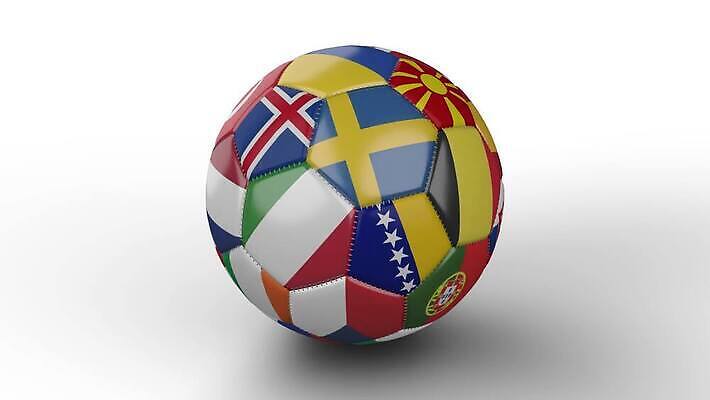 유럽 스포츠 백그라운드 축구공 공 성공 표면 잉글랜드 독일 스웨덴 노르웨이 핀란드 아이슬란드 그림자 사람없음 컵 3D 축구 이탈리아 유로 프랑스 흰색 깃발 고리 오스트리아 스페인 포르투갈 스위스 네덜란드 러시아 벨기에 아일랜드 크로아티아 애니메이션 골 마지막 세르비아 슬로바키아 필승 스코틀랜드 4K MOV 해외동영상 클립영상 식기 나라 컬러 컨셉 돈 축구용품 영국 북유럽 구기 우승 디지털합성 동영상 서유럽 파일형식