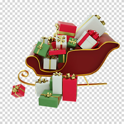 편집 편집이미지 크리스마스 크리스마스선물 누끼 사람없음 선물상자 상자 3D소스 3D 디지털합성 담기 썰매 PNG 편집소스 기념일 모션 선물 파일형식