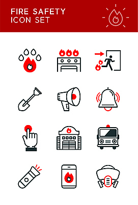 아이콘 불꽃 사람없음 빨간색 스마트폰 검은색 확성기 종 손전등 누름 오븐 탈출 삽 알림 라인아이콘 화재 손모양 소방차 비상구 방독면 소방서 신고 2D아이콘 AI파일 모양 컬러 컨셉 모션 자동차 불 조명 마스크 핸드폰 스마트기기 가전제품 소방 사건 파일형식 벡터 손_신체부위